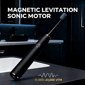 Электрическая зубная щетка для взрослых с ультразвуковой вибрацией, 41000 вибраций в минуту, мягкая щетина, беспроводная зарядка, 30 дней автономной работы, IPX7 - Product Image 5