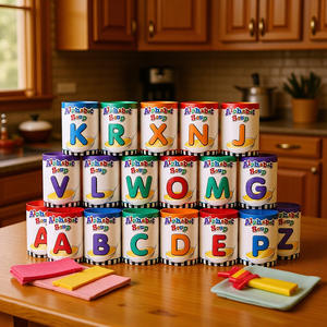 Emballage en tube de papier avec impression d'étiquettes personnalisées, boîte cadeau rigide en carton, petit format - Product Image 1