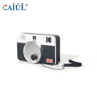 Étui en cuir professionnel antichoc, anti-poussière et anti-rayures avec cordon pour objectif d'appareil photo Caiyoule Kodak MS200/C210R