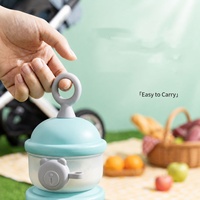 Distributeur de lait en poudre pour bébé Smartcare à 3 couches, portable, sans BPA, en PP avec poignée givrée et bec verseur