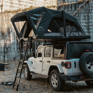 Wild Land Hard Shell Fold Out Overlanding Tent Car Camping Pickup Truck Sedan SUV Car Top Tent Tent <span class=keywords><strong>Toit</strong></span> 4x4 - Product Image 3