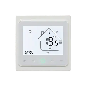 Aquecedor de caldeira inteligente programável de 7 dias com termostato de piso de design moderno aquecimento elétrico