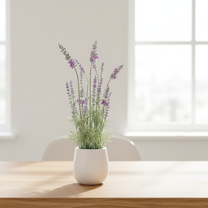 OH ARTS Ingrosso Piccole Lavande Artificiali in <span class=keywords><strong>Vaso</strong></span> <span class=keywords><strong>Fiori</strong></span> di Lavanda in <span class=keywords><strong>Vaso</strong></span> per Decorazioni Domestiche Interne ed Esterne - Product Image 1