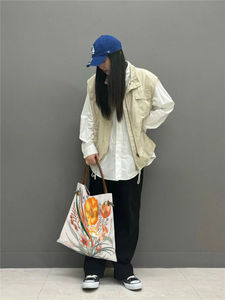 Bolsa de Compras Reutilizable de Gran Capacidad, <span class=keywords><strong>Bolso</strong></span> de Mano para Mujer Resistente al Agua, Bolsos de Mujer, Bolsa de Lona Personalizada con Estampado - Product Image 2