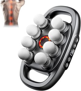 Pistola de Masaje Profesional de 8 Cabezales para Relajación Muscular, Motor sin Escobillas Recargable para Alivio del Dolor Cervical, Herramienta con Calor y Capacidad de 49 kg - Product Image 1