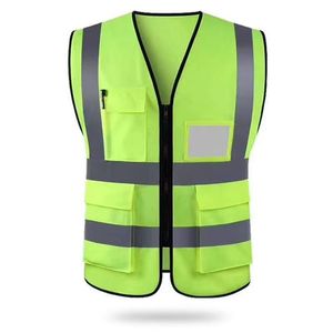 Nhà Máy Giá OEM an toàn Hi VIS đa-màu phản quang quần áo vest/biểu tượng tùy chỉnh đa chức năng - Product Image 6