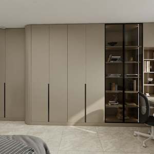 Santopova Customizable Bedroom Furniture MDF Door Board Integrated <b>Wardrobe</b> and Factory Desk for Home Use - Product Image 4