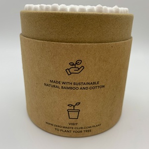 Custom Printed Biodegradable Coffee Tea Cardboard Tube Packaging Cotton Swab Cylinder <b>Box</b> Kraft Candle Paper Tube - Product Image 4