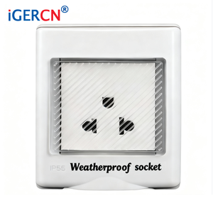 IP55 범용 방수 전원 스위치 소켓 16A 240V 미국형 벽면 소켓 신형 스냅락 디자인 ABS 구리 자가 테스트 - Product Image 4