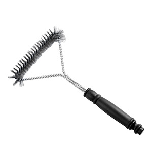 <b>Bbq</b> Wire Brush 12 Inch Steel Bristle PP Handle Durable Cleaning Brush For Grill Rack And Plate - Product Image 5