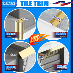 Fournisseur de profilés de finition en métal pour <span class=keywords><strong>carrelage</strong></span> aux Philippines, proposant des profilés décoratifs populaires en aluminium blanc pour bordures de <span class=keywords><strong>carrelage</strong></span>, avec support d'échantillons. - Product Image 3