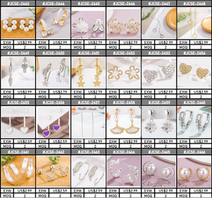 Aretes DE PLATA 925เดิม pendientes coreanos เงิน925เรียบง่ายสีเงิน zircon 925ต่างหู aretes de hojitas - Product Image 6