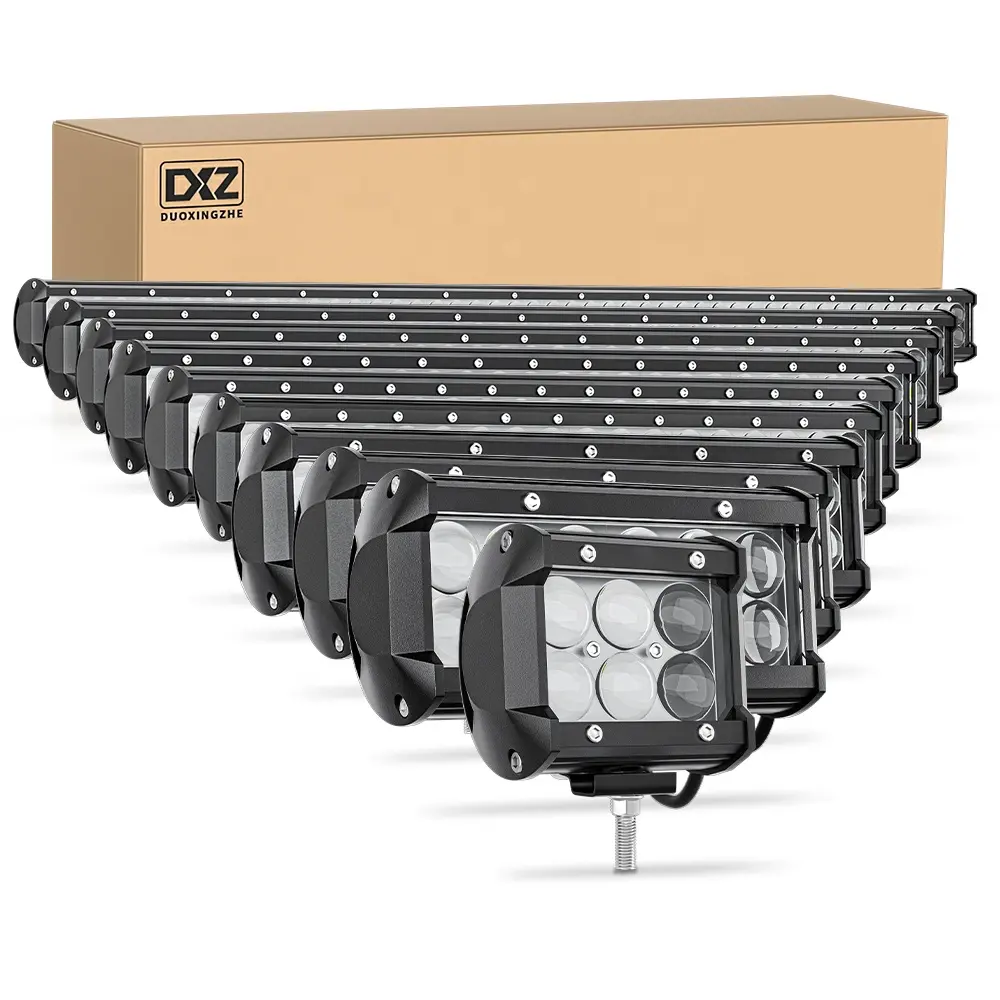 DXZ ultimo elenco barra luminosa combinata spot beam 18-288W sistema di sicurezza per l'illuminazione del tetto del veicolo prezzo basso all'ingrosso