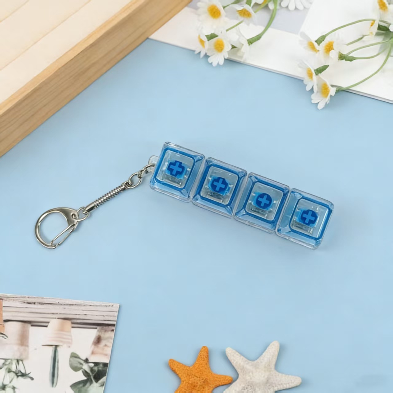 High-transparency four-key blue