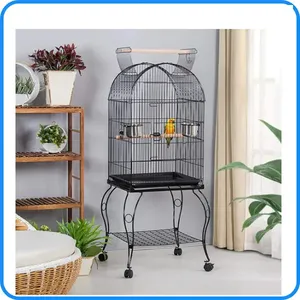 Bestseller Großer Vogelkäfig Glas Kunststoff Umweltfreundlich Schwarz/Weiß Vier Jahreszeiten OEM/Petsloyal Marke CE Drittanbieter-Prüfung Fabrik - Product Image 4