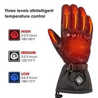 Gants de ski et de snowboard chauffants, ignifuges, légers, imperméables, antidérapants, compatibles avec les écrans tactiles, sports d'hiver, moto