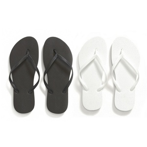 Chanclas de Boda Baratas al por Mayor, Regalos para Invitados, Logotipo Personalizado, Sandalias de Playa Blancas y Negras, Pantuflas de Goma Lisas - Product Image 2