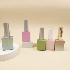 Empty 10ml Empty <strong>Nail</strong> <strong>Gel</strong> Polish square Glass Bottle for Color <strong>Gel</strong> Wholesale Trade - Product Image 1