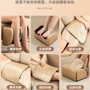 Electric Foot Massager With Heat And Kneading For Foot And Leg Therapy Plug In Corded <b>Button</b> Control Semi Enclosed Design - Product Image 4