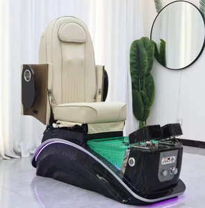 เก้าอี้นวดสปาเท้าไฟฟ้าสีดำขาวสุดหรูรุ่นใหม่ขายส่ง พร้อมปั๊มระบายน้ำสำหรับทำเล็บเท้า - Product Image 5