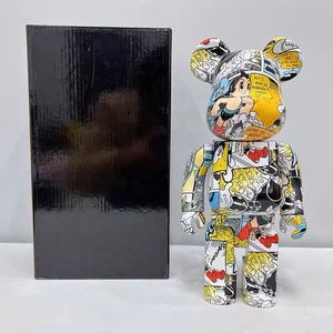 Figura Coleccionable Bearbrick 400% 28C de Resina con Diseño de Superhéroes de <span class=keywords><strong>Marvel</strong></span>, Decoración para el Hogar, Oficina o Sala de Juegos, Oso Violento - Product Image 5