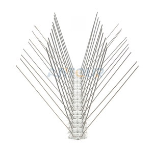 Piques <span class=keywords><strong>anti</strong></span>-oiseaux de 50 cm, base en PC, acier inoxydable, <span class=keywords><strong>anti</strong></span>-pigeons - Product Image 1