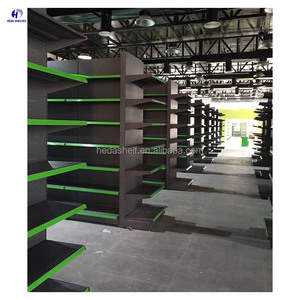 헤비 듀티 슈퍼마켓 선반 금속 디스플레이 선반 상점 스탠드 용 곤돌라 소매 식료품 점 랙 상점 선반 - Product Image 3