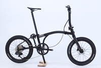 Vélo pliant MINT 20 pouces avec fourche en carbone, 11 vitesses, transmission électronique, freins à disque hydrauliques, vélo pliant à trois sections Mintparts