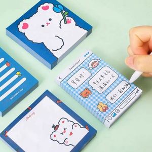 Bloc de Notas Adhesivas Cuadradas de 80 Hojas, Mini Lista de Tareas con Dibujos Animados para Niños y Estudiantes, para Refrigerador, Laptop, Libros y Marcadores - Product Image 3