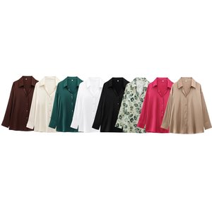 Automne 2025 nouvelle mode décontractée Joker revers exquis <span class=keywords><strong>chemise</strong></span> à boutons <span class=keywords><strong>chemise</strong></span> à manches longues <span class=keywords><strong>chic</strong></span> pour femmes rétro. - Product Image 1