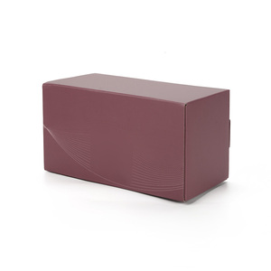 Emballages cosmétiques biodégradables en matériaux recyclés, résistants aux chocs, avec motif en relief, boîtes rigides en carton ondulé <span class=keywords><strong>bordeaux</strong></span> - Product Image 2