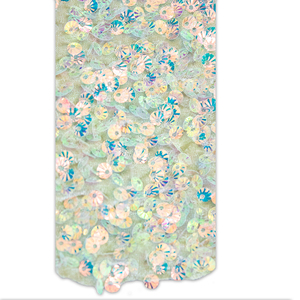 Tela de terciopelo con lentejuelas, molde dorado ligero para vestido, 2021 - Product Image 4