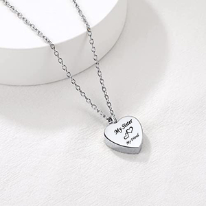 Joyería <span class=keywords><strong>de</strong></span> cremación, forma <span class=keywords><strong>de</strong></span> corazón <span class=keywords><strong>de</strong></span> acero inoxidable, <span class=keywords><strong>mi</strong></span> hermana, collar <span class=keywords><strong>de</strong></span> urna <span class=keywords><strong>de</strong></span> corazón <span class=keywords><strong>de</strong></span> <span class=keywords><strong>mi</strong></span> amigo, COLLAR COLGANTE <span class=keywords><strong>de</strong></span> joyería <span class=keywords><strong>de</strong></span> recuerdo - Product Image 4