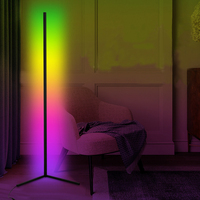 Moderne nordique luxe coin métal lampadaire source de lumière LED télécommande blanc pour chambre salon hôtel-livraison directe