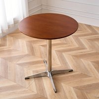 Ensemble de table et chaises de style rétro en bois massif et acier inoxydable pour les boutiques de desserts, les salons de thé, les cafés - Ensemble de restaurant