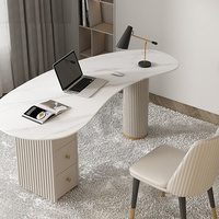 Organisateur de bureau moderne, fournitures de bureau, poste de travail mobile à domicile, bureau blanc en MDF, mobilier de bureau