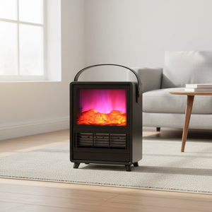 Calentador Eléctrico de Cerámica PTC <span class=keywords><strong>con</strong></span> Llama Simulada, Potencia Máxima 1500W, Portátil, <span class=keywords><strong>con</strong></span> Control Mecánico y Remoto Disponible para Uso Doméstico - Product Image 4