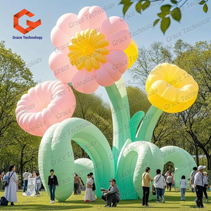 ดอกไม้เป่าลมขนาดยักษ์ ดอกไม้ประดิษฐ์เป่าลมตามสั่ง สำหรับงานเทศกาลศิลปะ ลูกโป่งสำหรับตกแต่งภายนอก - Product Image 2