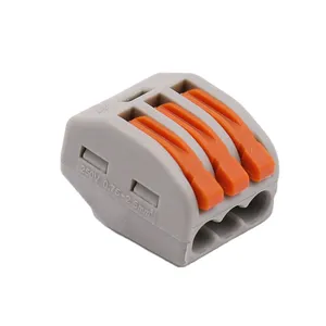 Universal Wire Splitter Terminal Block PCT-213 Compact Wiring Cable Connector LED Lamp Push-in Conductor