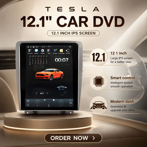 Reproductor de Video para Auto Tesla de 12.1'' con Android, Pantalla Dividida y TV para Ford Mustang Antiguo 2010-2012, Navegación GPS, CarPlay - Product Image 2