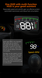 Universal OBD2 Compact Gauge A900 Smart <span class=keywords><strong>Meter</strong></span> Muestra datos de conducción en el parabrisas delantero HD Proyector Velocímetro - Product Image 6