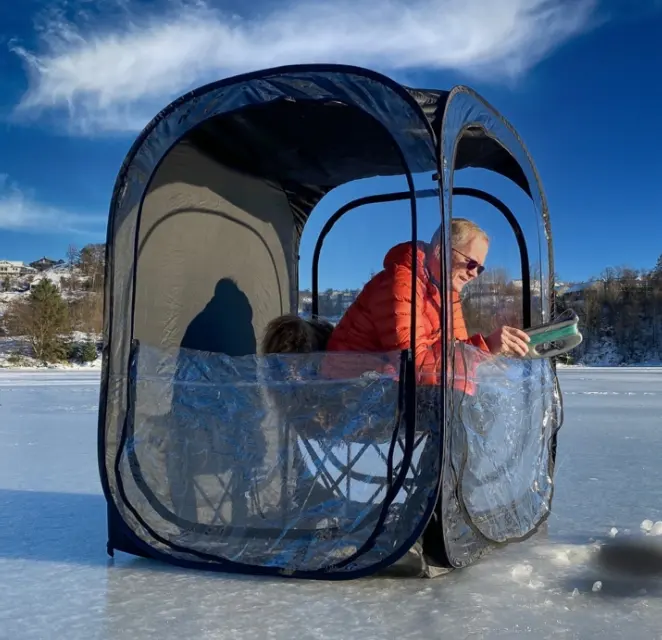 2023 high quality outdoor portable sports tent game watching ice fishing tent
