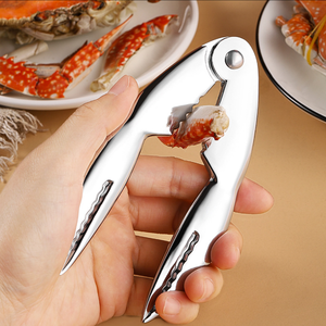 Herramienta de cangrejo de acero inoxidable de ocho piezas, pinzas de Metal duraderas, agujas, tijeras para comer cangrejos peludos, juego de herramientas para mariscos - Product Image 3
