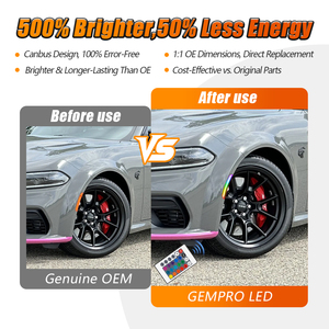 थोक कार एक्सेसरीज में डॉज चार्जर के लिए बेम्पर साइड मार्कर सूचक प्रकाश 2015-20214404aa - Product Image 3