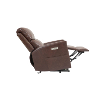 Fauteuil individuel en cuir réglable avec fonction inclinable ergonomique et confortable, idéal pour salon, design moderne, canapé-lift pour personnes âgées