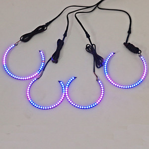 2021 Venta caliente RGB LED <span class=keywords><strong>Angel</strong></span> Eye Halo Anillos Kits para <span class=keywords><strong>BMW</strong></span> E39 <span class=keywords><strong>E46</strong></span> 3 Series <span class=keywords><strong>Faros</strong></span> - Product Image 6