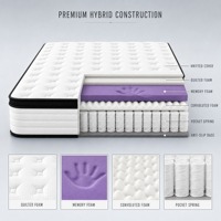 Matelas en mousse à mémoire de forme pour appartement, personnalisé en provenance de Chine, taille King, avec surmatelas, fermeté moyenne, compressé, respirant, pour usage domestique