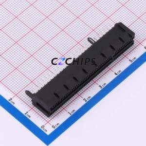 PCIE-098-02-F-D-TH Gold Finger Connector Through hole Component (THT),P=1mm Connector 1mm 98P Phosphor Bronze Gold - Product Image 1