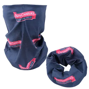 Custom Sublimation Print Multifunctional Headwear Bandanas Seamless Polyester Neck Gaiter