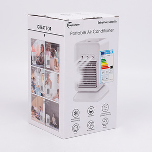 Mini Desktop Air <b>Cooler</b> With Humidify Function USB Portable Oscillating Fan For Small Space Cooling - Product Image 2